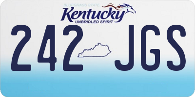 KY license plate 242JGS
