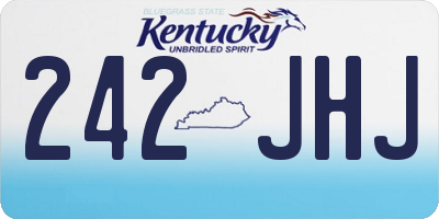 KY license plate 242JHJ