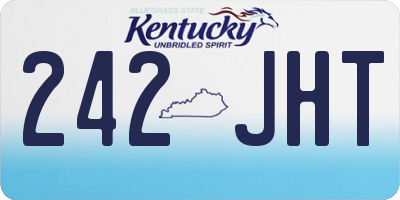 KY license plate 242JHT