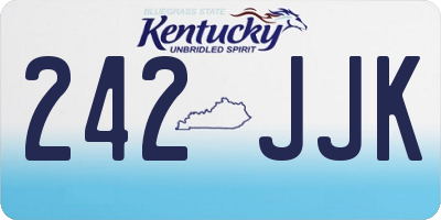 KY license plate 242JJK