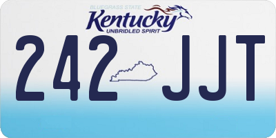 KY license plate 242JJT