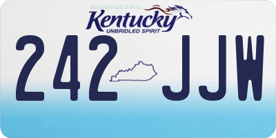 KY license plate 242JJW