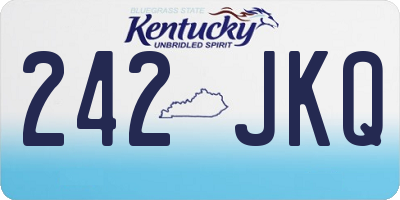 KY license plate 242JKQ