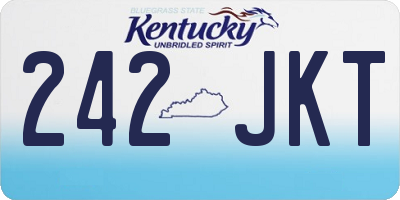 KY license plate 242JKT