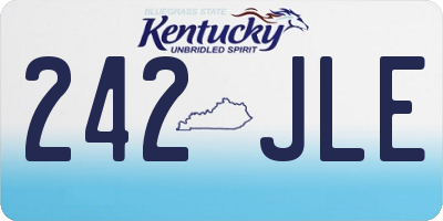 KY license plate 242JLE