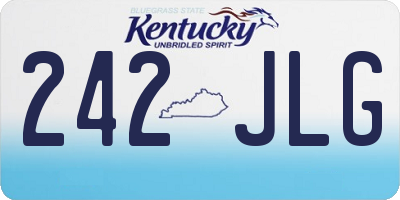 KY license plate 242JLG
