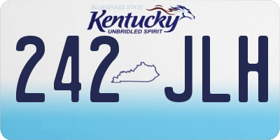 KY license plate 242JLH