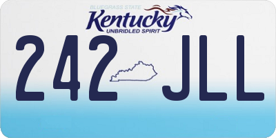 KY license plate 242JLL