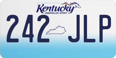KY license plate 242JLP