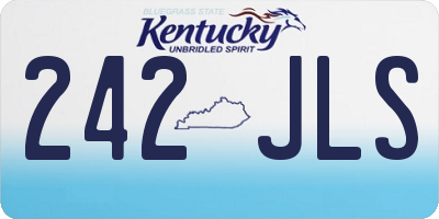 KY license plate 242JLS