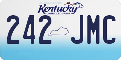 KY license plate 242JMC
