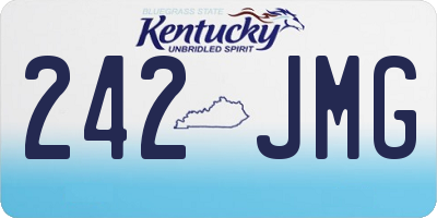 KY license plate 242JMG