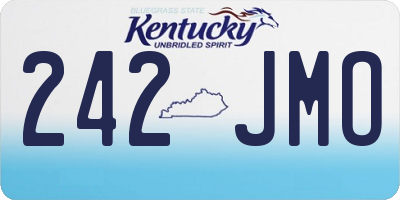 KY license plate 242JMO