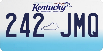 KY license plate 242JMQ