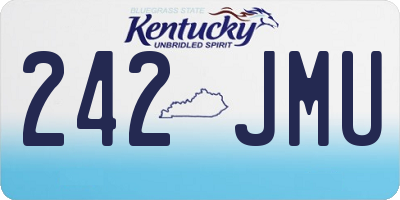 KY license plate 242JMU