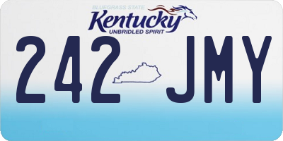 KY license plate 242JMY