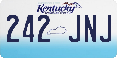 KY license plate 242JNJ