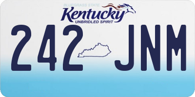KY license plate 242JNM