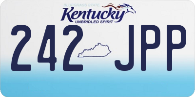 KY license plate 242JPP