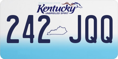 KY license plate 242JQQ