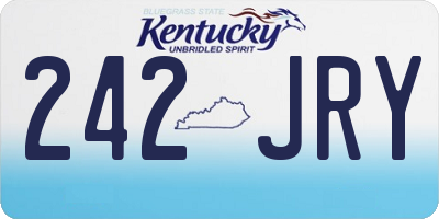 KY license plate 242JRY