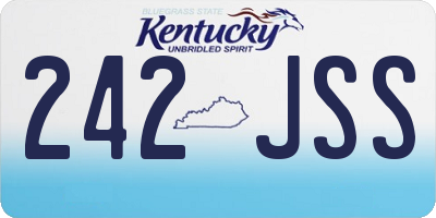 KY license plate 242JSS