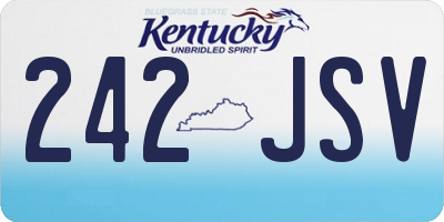 KY license plate 242JSV