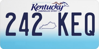 KY license plate 242KEQ