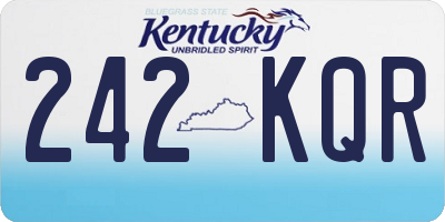 KY license plate 242KQR