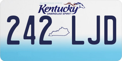 KY license plate 242LJD