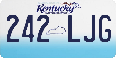 KY license plate 242LJG