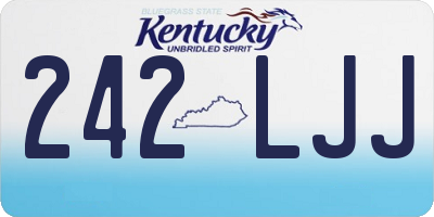 KY license plate 242LJJ