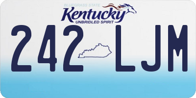 KY license plate 242LJM