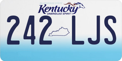 KY license plate 242LJS