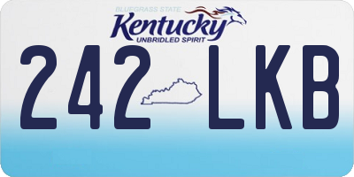 KY license plate 242LKB