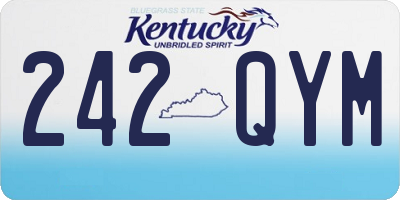 KY license plate 242QYM