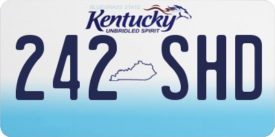 KY license plate 242SHD