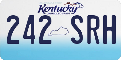 KY license plate 242SRH