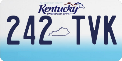 KY license plate 242TVK
