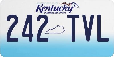 KY license plate 242TVL