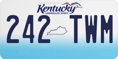 KY license plate 242TWM