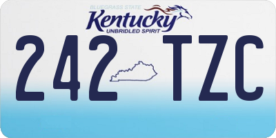 KY license plate 242TZC