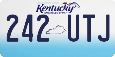 KY license plate 242UTJ