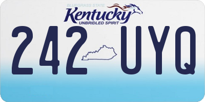 KY license plate 242UYQ