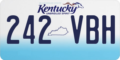 KY license plate 242VBH