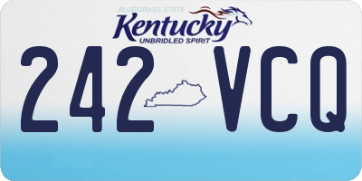 KY license plate 242VCQ