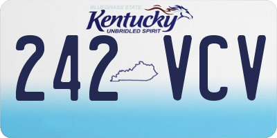 KY license plate 242VCV