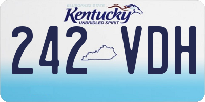 KY license plate 242VDH