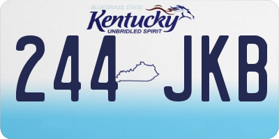 KY license plate 244JKB