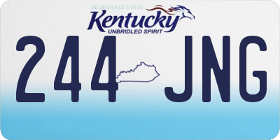 KY license plate 244JNG